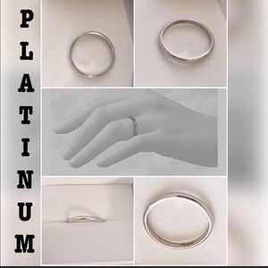 💍Wedding Platinum band Ring💍